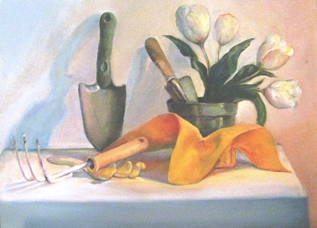 Dorothy Siclare  'Spring Planting', created in 2011, Original Painting Oil.