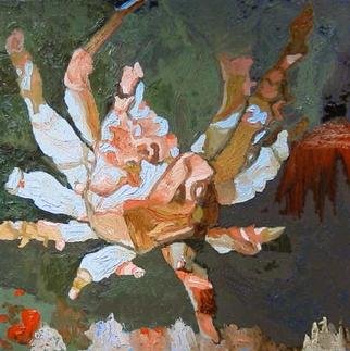 Donna Schaffer  'Masking Crab In Monterey Bay', created in 2001, Original Painting Oil.