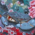 Rock Crab and Strawberry Anemones By Donna Schaffer
