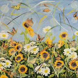 Sunflower Daisy Orbs By Daniel Topalis