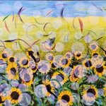 Sunflower Orbs By Daniel Topalis