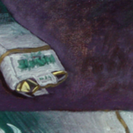 Lou Posner: 'Cigarette Packs', 2003 Oil Painting, Activism. Artist Description: My former brands.  I quit on Jan.  13, 2001.  Canvas stretched over drywall board....