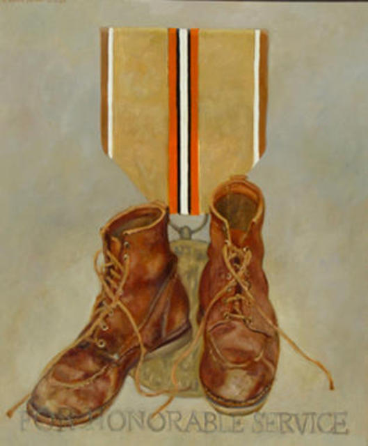 Artist Lou Posner. 'For Honorable Service' Artwork Image, Created in 1987, Original Other. #art #artist