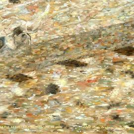 Lou Posner: 'I Rode Through the Desert on a Horse with No Name', 1999 Oil Painting, Landscape. Artist Description: In the desert, the scale of objects is difficult to assess is that a big rock far away or a smaller rock closer to the viewerThis was the Borrego Desert near San Diego....
