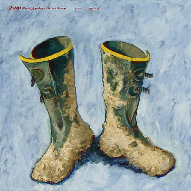 Artist Lou Posner. 'Muddy Boots' Artwork Image, Created in 2011, Original Other. #art #artist