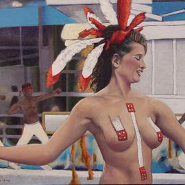 Lou Posner: 'Passista', 2006 Oil Painting, Dance. Artist Description: PassistaCarnaval dancer in Portuguese.  Thanks to A and L in Rio for a great visitOtimo...
