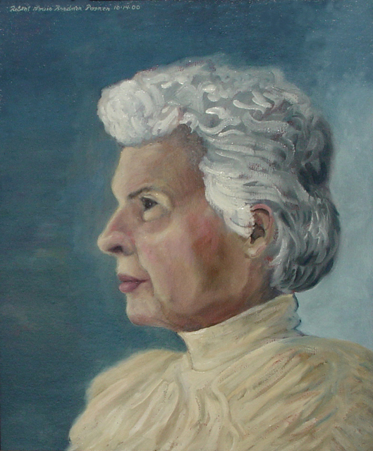Artist Lou Posner. 'Portrait Of Mildred C  Munchel' Artwork Image, Created in 2000, Original Other. #art #artist