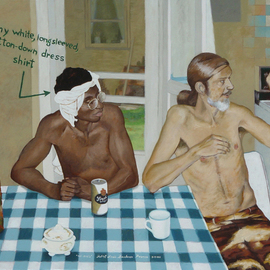 Lou Posner: 'The 1970s', 2005 Oil Painting, Americana. Artist Description:  Its the 1970s, isnt it...