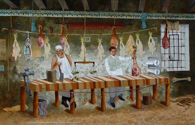 Artist Lou Posner. 'The Butcher Shop' Artwork Image, Created in 2008, Original Other. #art #artist
