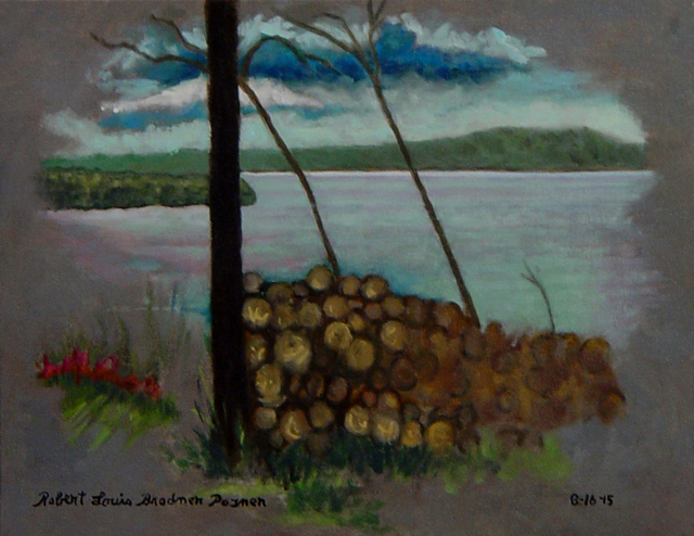 Artist Lou Posner. 'The Ohio River At Magnet, Indiana, On July 6, 2015' Artwork Image, Created in 2015, Original Other. #art #artist