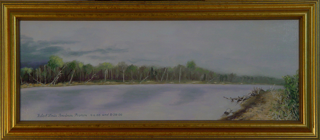 Artist Lou Posner. 'The Wabash River Storm Coming In' Artwork Image, Created in 2000, Original Other. #art #artist