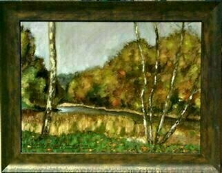 Artist Lou Posner. 'The Whitewater River At Brookville Indiana' Artwork Image, Created in 1999, Original Other. #art #artist