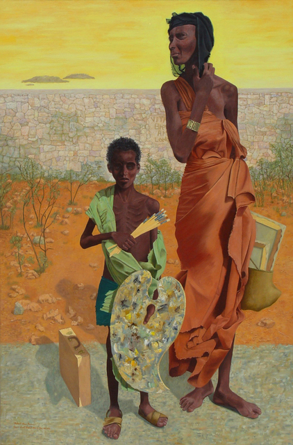 Artist Lou Posner. 'Young Somali Artist' Artwork Image, Created in 1994, Original Other. #art #artist