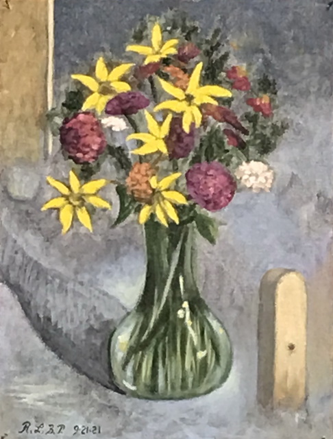 Lou Posner  'Bouquet Of Wildflowers By Mary', created in 2021, Original Other.