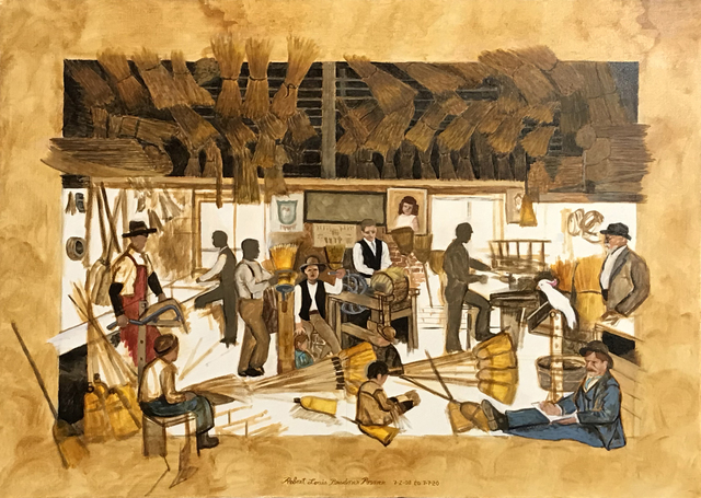 Artist Lou Posner. 'The Broom Factory' Artwork Image, Created in 2020, Original Other. #art #artist