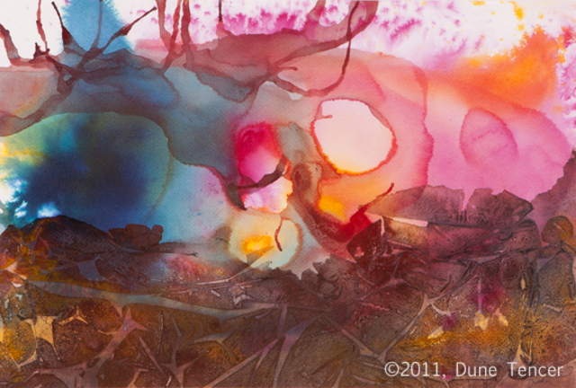 Dune Tencer  'Ions', created in 2011, Original Mixed Media.