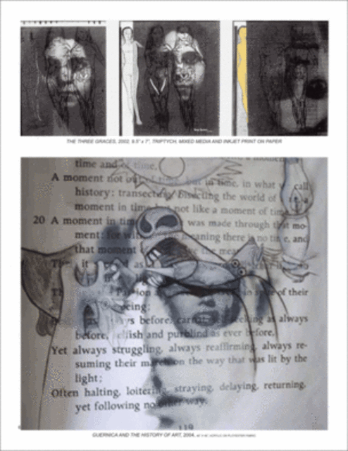 Artist Durga Kainthola. 'Guernica And The History Of Art' Artwork Image, Created in 2004, Original Mixed Media. #art #artist