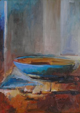Dusanka Badovinac: 'Dish', 2010 Oil Painting, Abstract Figurative. 