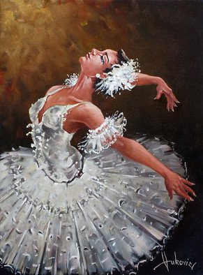Dusan Vukovic: 'ballerina  ', 2015 Oil Painting, Dance. ballerina, ballet, figurativ, realism, oil on canvas, original painting, dusanvukovic...