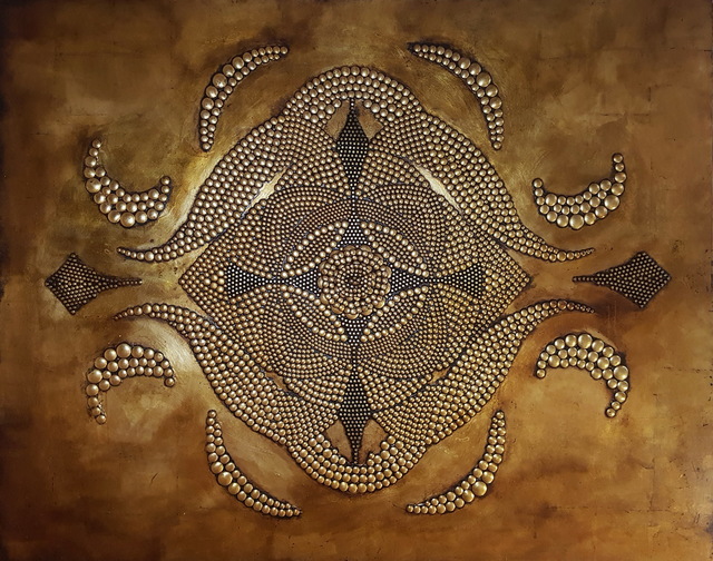 Dusko Trifunovic  'Mandala De Oro', created in 2017, Original Painting Oil.