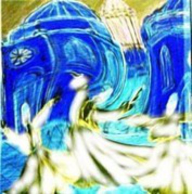 Artist Duygu Kivanc. 'Whirling Dervishes 2' Artwork Image, Created in 2000, Original Pastel. #art #artist