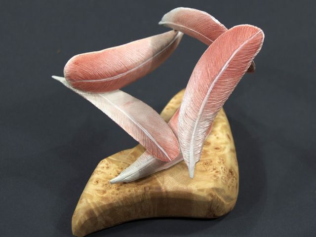 Artist Debra Zelenak. 'Flamingo Flight' Artwork Image, Created in 2009, Original Sculpture Mixed. #art #artist