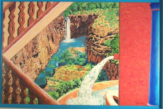 Artist Jack Earley. 'Havasupai Falls' Artwork Image, Created in 1992, Original Other. #art #artist