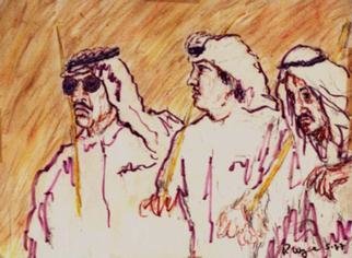 Artist Richard Wynne. 'Arab Men Dancing 2' Artwork Image, Created in 1985, Original Photography Color. #art #artist
