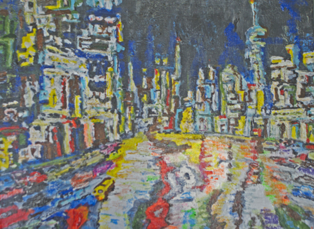 Artist Richard Wynne. 'City Night' Artwork Image, Created in 2014, Original Photography Color. #art #artist
