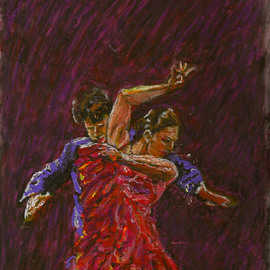 Flamenco Dancers By Richard Wynne