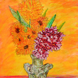 Richard Wynne: 'Floral Study', 2011 Oil Painting, Floral. Artist Description:  18X14
