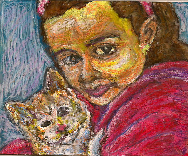 Artist Richard Wynne. 'Girl With Kitten' Artwork Image, Created in 2011, Original Photography Color. #art #artist