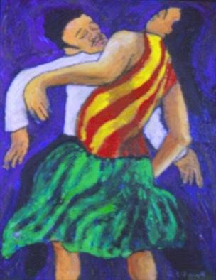 Richard Wynne: 'Tango', 2004 Other Painting, Dance. A couple are lost in thier rhythm of the tango. ...