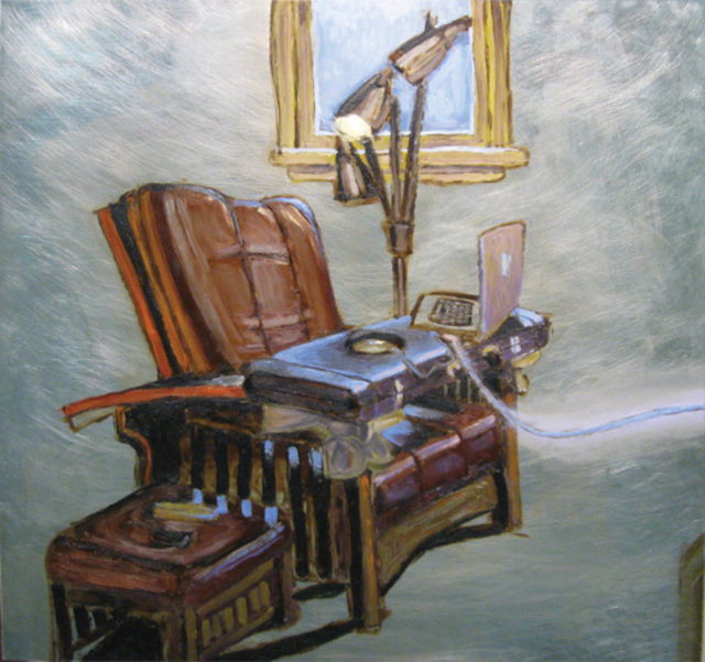 Edem Elesh  'Electric Chair', created in 2012, Original Pastel.