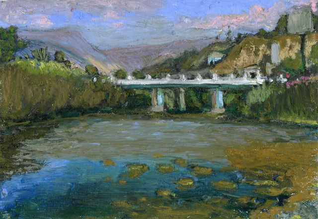 Edem Elesh  'Last Bridge', created in 2011, Original Pastel.