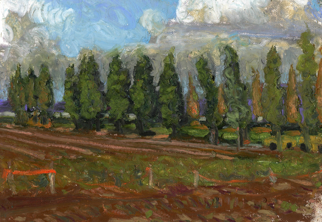 Edem Elesh  'The Last Strawberry Field', created in 2011, Original Pastel.