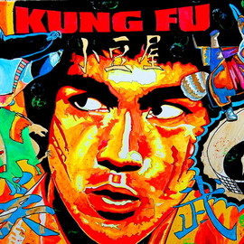 Norbert Szuk: 'kung fu', 2020 Acrylic Painting, Ethnic. Artist Description: canvas...