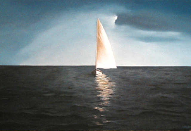 Artist Edna Schonblum. 'Arriving' Artwork Image, Created in 2004, Original Painting Oil. #art #artist