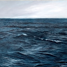 Edna Schonblum: 'high sea number 18', 2020 Oil Painting, Seascape. Artist Description: oil painting from a high sea view.  ...
