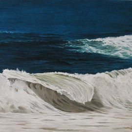 stormy sea in Leblon beach  By Edna Schonblum