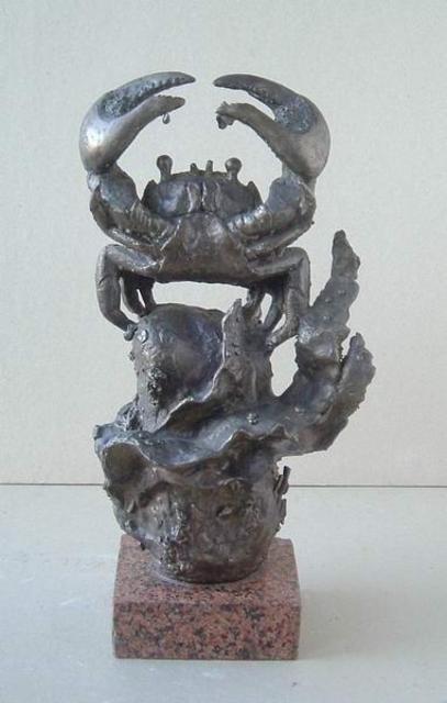 Alexander Efimov  'Crab The Winner', created in 1995, Original Sculpture Bronze.