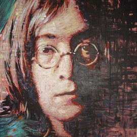 John Lennon Portrait Two By Erick Nogueda