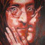 John Lennon and Yoko Ono Portrait Two By Erick Nogueda