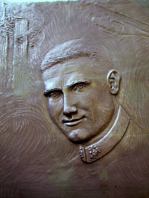 Andrew Wielawski  'Marine Captain Eric Jones', created in 2010, Original Sculpture Bronze.