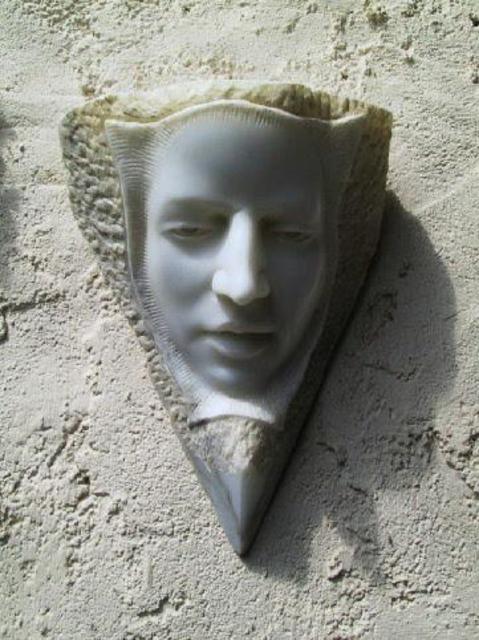 Andrew Wielawski  'Mask', created in 2002, Original Sculpture Bronze.