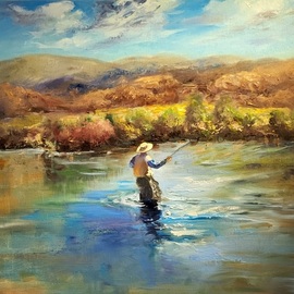 fishing in patagonia By Elena Mardashova