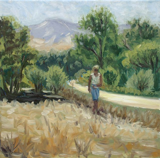 Elena Sokolova  'Country Road In Spain', created in 2015, Original Painting Oil.