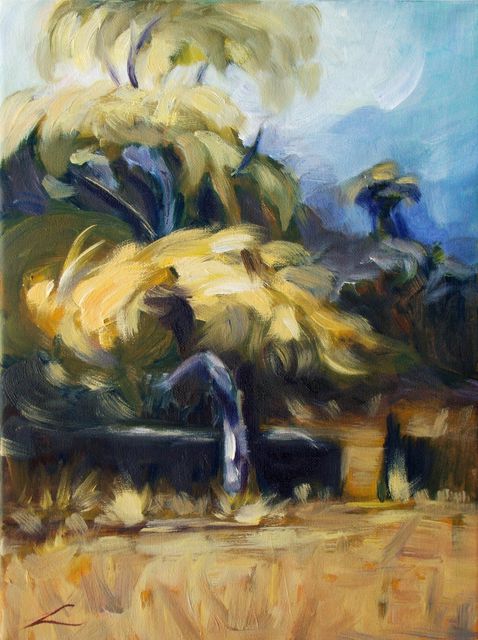 Elena Sokolova  'Tree', created in 2015, Original Painting Oil.