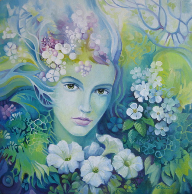 Elena Oleniuc  'Spring', created in 2010, Original Painting Acrylic.