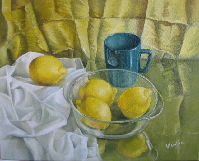 Artist Elena Oleniuc. 'Yellow' Artwork Image, Created in 2009, Original Painting Acrylic. #art #artist